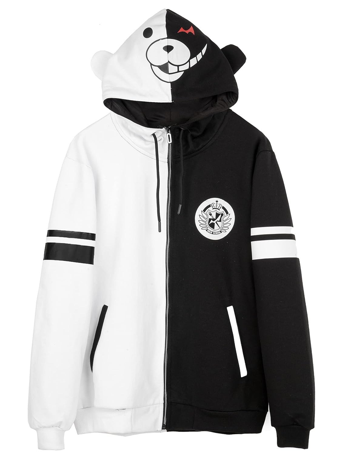 Unisex Anime Hoodie for Men and Women, Danganronpa Headmaster Bear Monokuma Cotton Anime Cosplay Hoodies