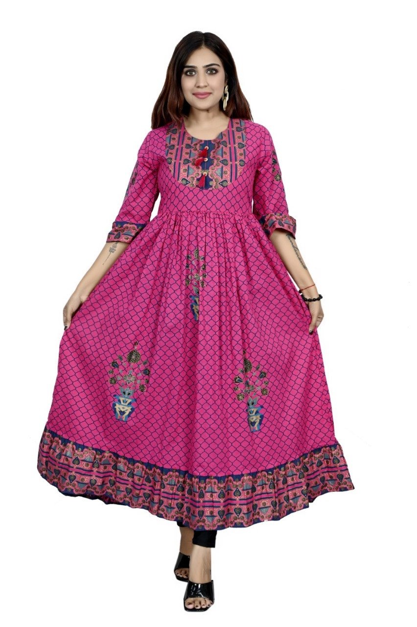 Women's Full Length Gown Dress | Pink